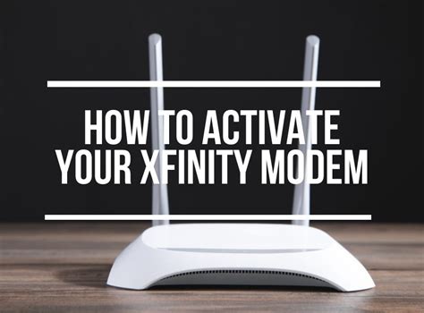 Xfinity activate modem - 
